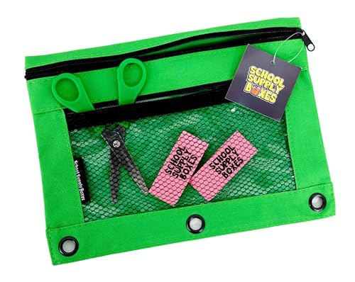 School Supply Boxes | 17" (Black or Clear) Backpack Bundle for (Elementary, Intermediate, or High School) - color: Clear, style: High School Pallet (180 Pack)