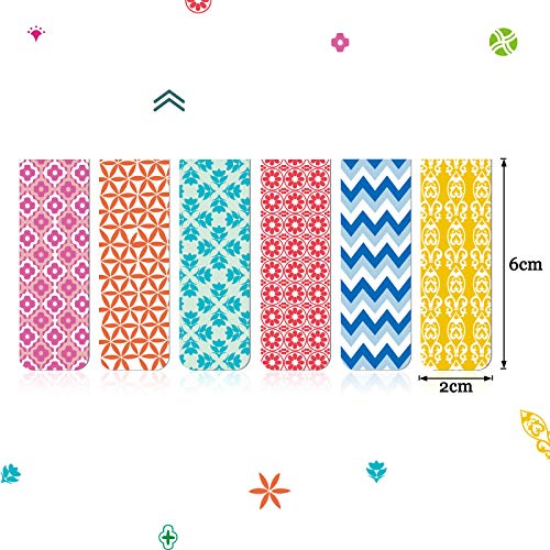 Zonon 24 Pcs Magnetic Bookmarks Cute Colorful Page Markers - style: Cute