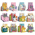 Cat Magnetic Bookmarks, Kawaii Book Markers for Women Book Lovers - style: Cute Cat