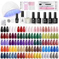 Beetles Gel Nail Polish Kit with U V Light -54 Pcs 32 Colors Gel Nail Kit - color: C-Mystic Wonderland