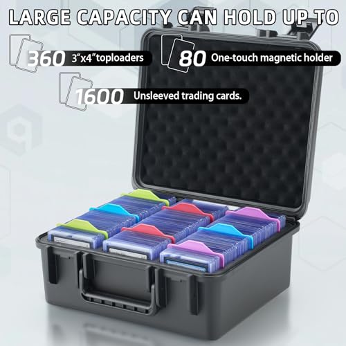 Waterproof Toploader Storage Box for Trading Cards，MTG Cards, TCG Cards