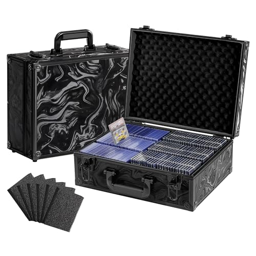 Top Loader Trading Card Storage Case for Sports Cards Graded Cards - color: Ink Black