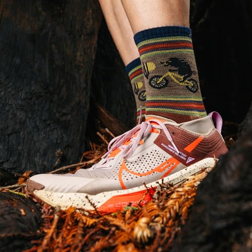 Darn Tough Vermont Men's Willoughby Micro Crew Cushion Hike Socks (5003) - color: Chestnut, size: Large
