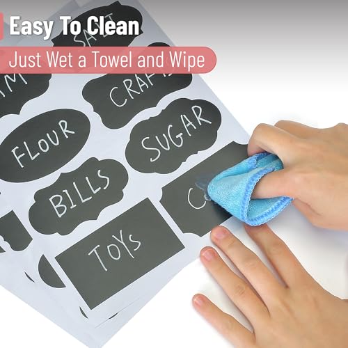 Mr. Pen- Chalkboard Labels, 100 pcs, Assorted Shapes - size: 100 pcs, style: Assorted Shapes