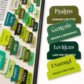 90 Christian Bible Tabs for Women and Men - Green Earth Version - color: Green Earth