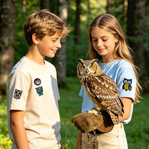 10 Pcs Owl Iron on/Sew on Patches, Embroidered Applique Patches, Clothes Backpacks Hats Pants Jackets Jeans Decoration, DIY Accessories - color: 10 Owl