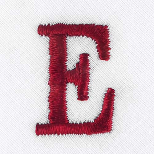 Initial Handkerchief for Men, Monogrammed Boxed 3 Piece Set,100% Cotton - color: E initial