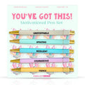 Moonlight Makers Funny Pens, Black Ink Ballpoint, Set of 5, You Got This - color: You Got This