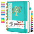 PERCUN B5 Spiral Notebook 300 Numbered Lined Pages Hardcover Journal 7"x10" - color: Blue, size: B5 size (7in x 10in)