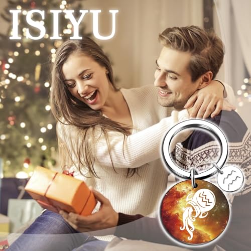 isiyu 12 Constellation Keychain Zodiac Astrology/Birthday For Women Men Adults Boys Girls Horoscope Lovers Gifts For Women - color: Color 12