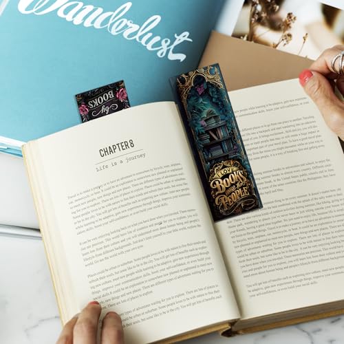 100PCS Dark Academia Bookmarks Bulk, Gothic Witchy Horror Book Marks for Reading, Paper Book Marker Clips for Women Men Halloween Christmas Book Club Gifts School Office Supplies - style: Dark Academia
