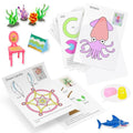 3D Pen Printing Templates, 20 Sheets Printer Drawing Graffiti - color: Pink