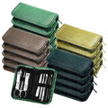 Coume 24 Sets Mini Manicure Kit for Women Men Nail Clippers, Green Series - color: Green Series