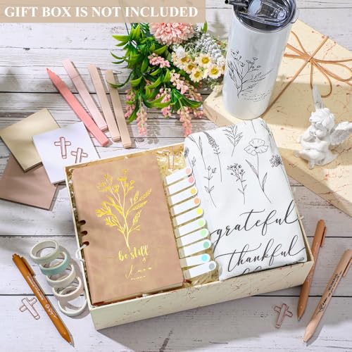 Patelai 29 Pcs Bible Study Supplies Gifts Journaling Kit for Women, White - color: White