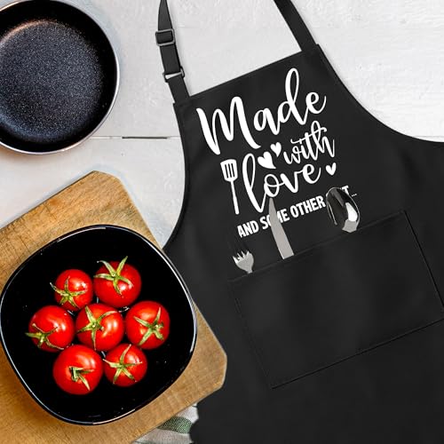 Funny Aprons for Men，Women - color: Made With Love
