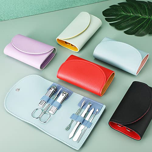 12 Set Mini Manicure Bulk, 7 in 1 Nail Clipper, Multi Color - color: Multi Color