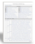 Task Planner & Activity Log Notepad for Work, Daily To Do List with Checklist, Time Tracking & Notes, 60 Pages, 8.5 x 11 Letter, Portrait – Life Charge