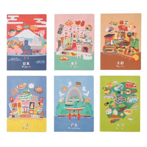 NOLTY JAPAN NOTE, A6 Notebook Featuring Japanese Design, Osaka, JP0104 - color: Osaka