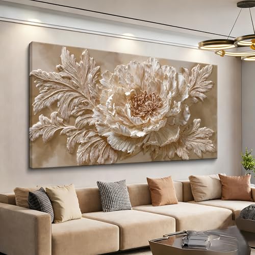 Tsomzxng Modern Canvas Flower Wall Art Decor For Living Room 20 X 40 Inch - color: LAI-13A, size: 40"L x 20"W