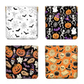 Peacoblue Halloween Elements Coin Purse,PU Leather Squeeze Pouch 4PCS - style: Halloween Elements