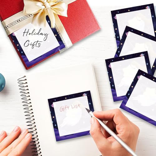 Sticky Notes 3x3 Inches, Cute Self-Stick Note Pads, Funny Memo Pads, Easy to Post Sticky Notes for Office, Home & Notebook Cute Girl Moon Star - color: Cute Girl Moon Star