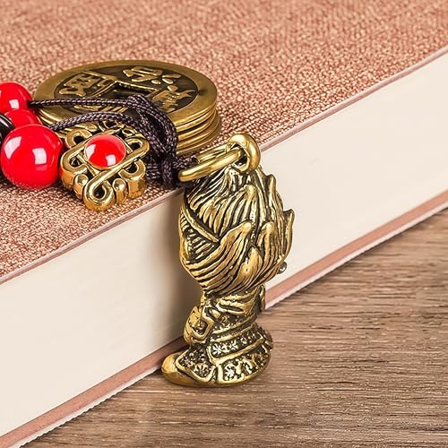 Traditional Feng Shui Good Chinese Lucky Charm Brass Keychain - style: Sun Wukong-the Monkey King