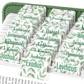 Essex Wares - Light Green Branches Bible Tabs, 80 Tabs for Women & Men - color: Light Green Branches