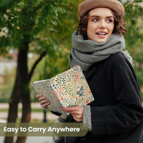 Taja Pretty Lined Journal for Women, Aesthetic Hardcover Leather Journal - color: E-Herbs, style: A-Lined