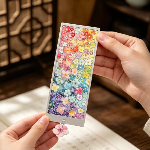 3PCS Floral Bookmarks, Vintage Flower Book Markers for Book Lovers
