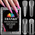 EBANKU 96PCS Clear Matte Dual Nail Forms Kit - color: 4 Shapes