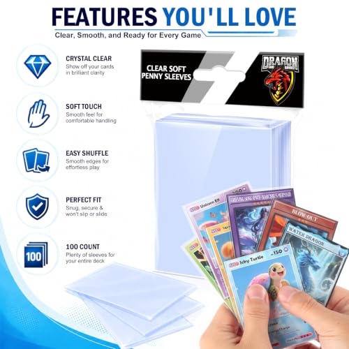 2000 Counts Card Sleeves Top Loaders for Trading Cards, Penny Soft Sleeves Baseball Card Sleeve Protectors Fit for Sports,Football,Game Cards - size: 2000P
