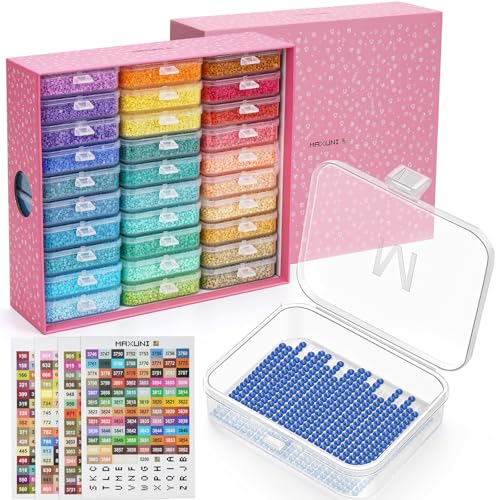 30PCS Diamond Painting Storage Containers Trays with Lids - size: 30 Piece Tray Kits
