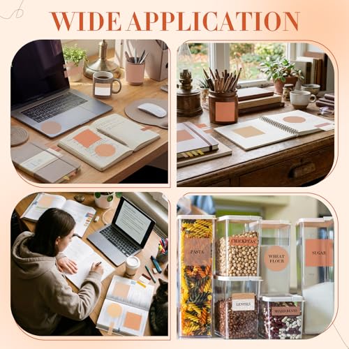 Glenmal Transparent Sticky Note Set, 910 Sheets,Brown - color: Brown