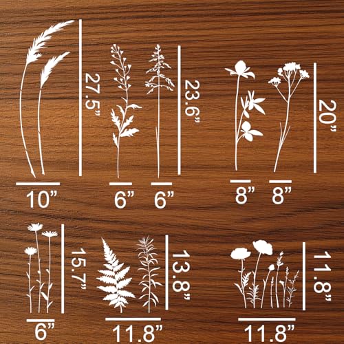 Large Flower Stencils for Painting Walls Wildflower Stencil Floral Stencils - style: Large Wildflower