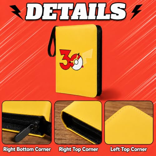 Card Binder, 4 Pocket 240 Card for Collectible Trading Card Albums - color: 240-YELLOW-1