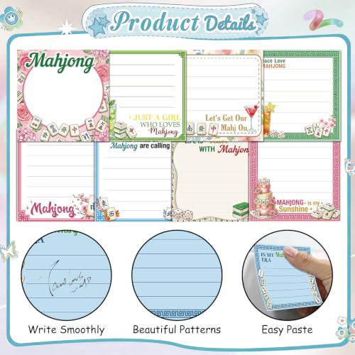 Mahjong Gifts for Women Sticky Notes - style: Mahjong