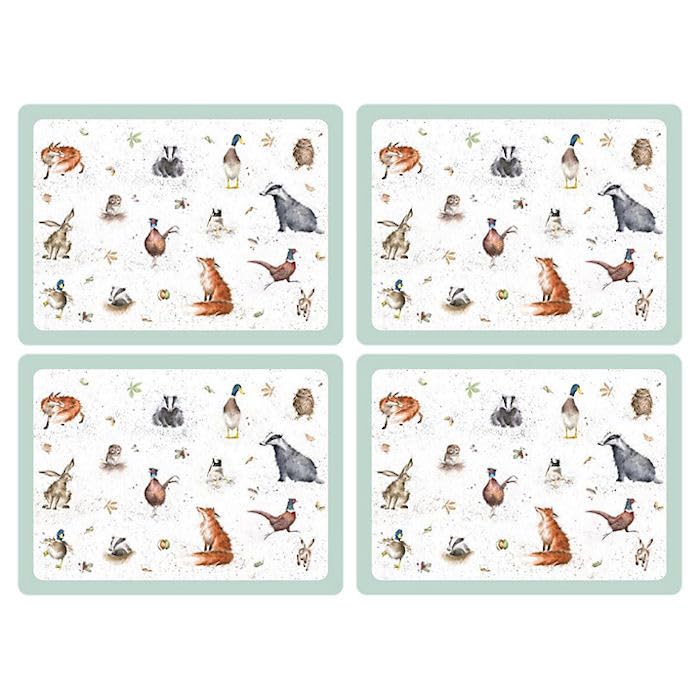 Pimpernel Wrendale Designs Placemats, Set of 4 - size: Placemats