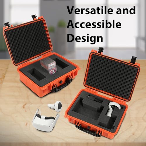 Adjustable Storage Box for Collectible Cards, Tools & Craft Supplies Orange - size: 1 Pack | DIY Divider | Big Size | Orange