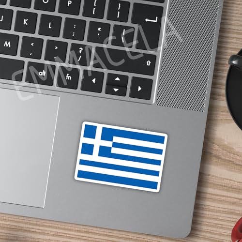 (3PCS) Greece Flag stickers, Countries Flag Stickers - Waterproof Vinyl Decals For Laptops, Tumblers, Water Bottles, Books, Scrapbooks, Size 3 x 2 Inch - color: Greece
