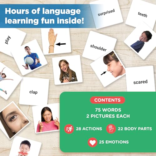 ThinkPsych Real People Picture Cards - 150 Body Parts, Emotions, and Verbs - style: People - Actions, Body, & Feelings (Real Photos)