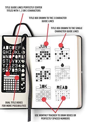 Journal Bookmark: Stainless Steel Journal Bookmark Stencil