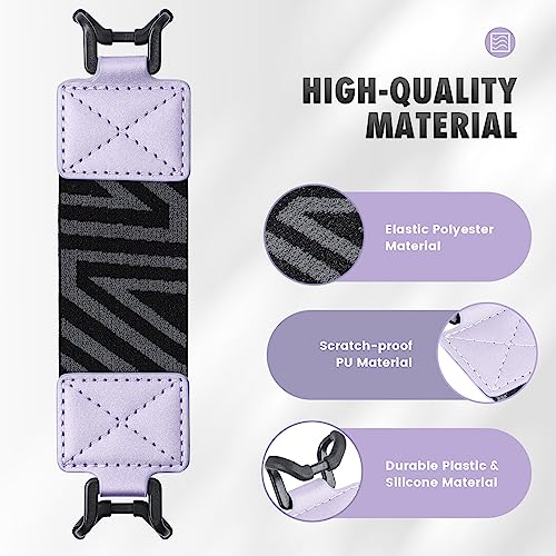 MoKo Security Hand-Strap for 6-8" Kindle eReaders Fire Tablets, Taro Purple - color: 2-taro Purple, style: Patterned Strap