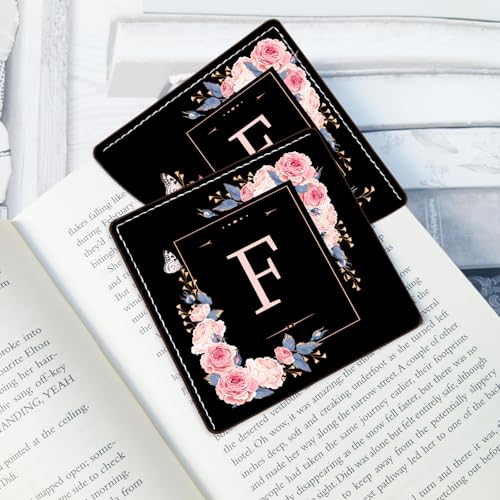 2 Pack A-Z Leather Book Corner Bookmark Durable Reading Accessories F