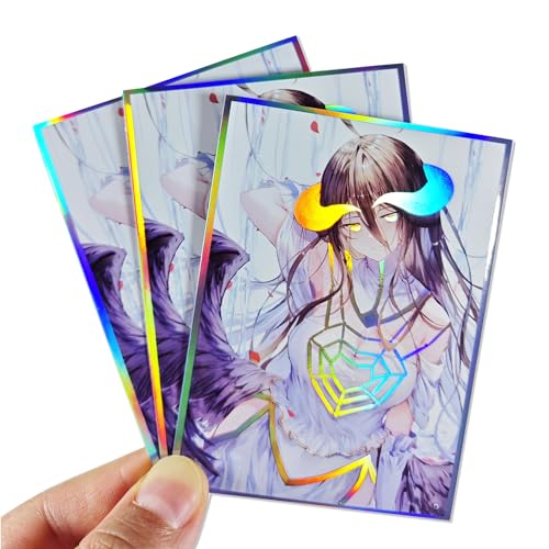 60ct (Albedo) Holographic Standard Size Cards for MTG/TCG/PTCG Art Anime Printing Card Sleeves Protectors 67x 92 mm (Holo_67x92_A18)