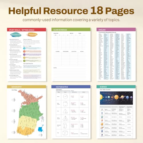 Student Planner 2026-2027, SUNEE Middle or High School Student Planner for Academic Year Jul. 2026 - Jun. 2027, 8.5"×11" Lesson Plan Book with 3-Hole Punched, Bookmark, Planning Stickers, Pastel Draw - color: Pastel Draw, size: A4 8.5"×11"