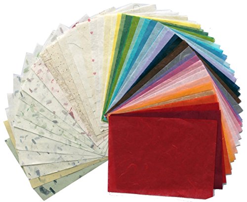 75 Mulberry Paper Sheet Design Craft Hand Made Art Tissue Japan Washi Design Craft Art Origami