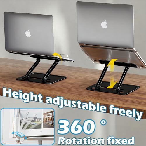 Acrylic Adjustable Book Stand, Reading Stand with Lift Design, High-Density Alloy Desktop Document Holder for Document Recipe, Cookbook, Music Book (Black) - color: Black