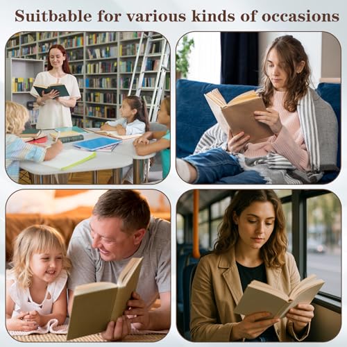 Thumb Book Page Holder Walnut Wood Book Holder Smooth Wood Page Holders for Reading Accessories Books Lovers Gifts for Women Best Friend Birthday Gifts Teacher Graduation Bookish Reader Books Club