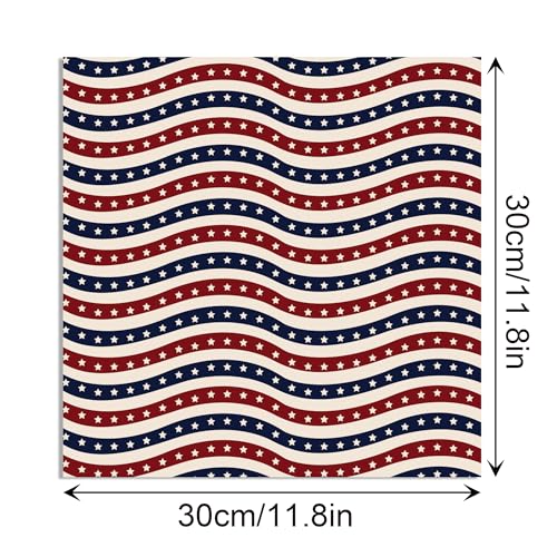 Retro Patriotic Scrapbook Paper Blue Star Patterned Papers Pad 11.8×11.8,24 Sheets Double-Sided Scrapbooking CardStock Paper for 4th of July Card Making Veteran's Day Cardmaking DIY Origami Papers. - color: WW104