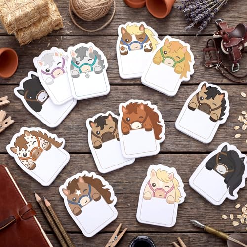 Yinder 24 Pads Horse Sticky Notes Cartoon Memo for Party School - color: Multicolor, size: Horse